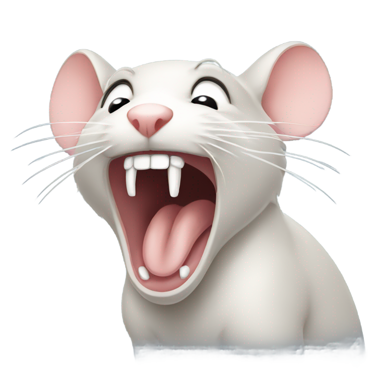 genmoji : Souris bâillant