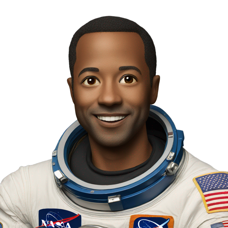 絵文字：アメリカ航空宇宙局の宇宙飛行士です。