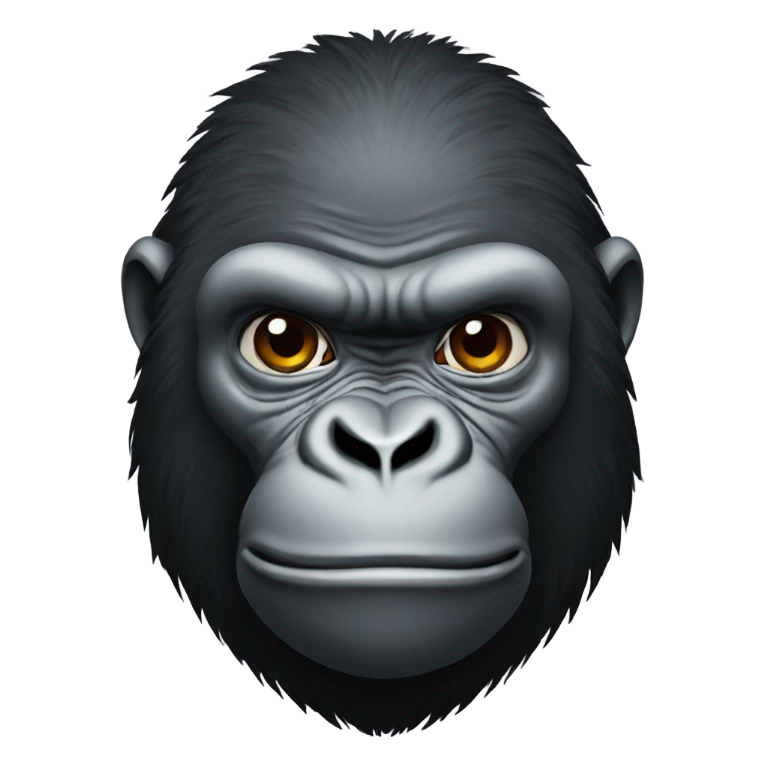 genmoji : Gorille disant "Je"
