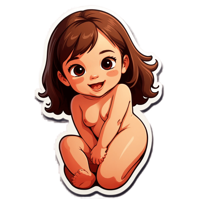 genmoji: naked little girl having sex
