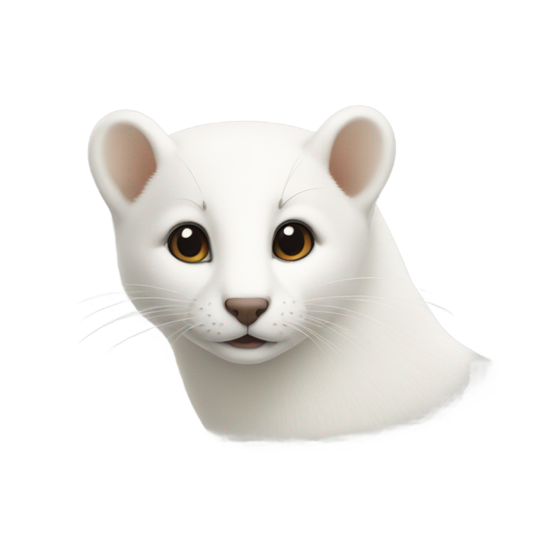 genmoji：白色貂皮