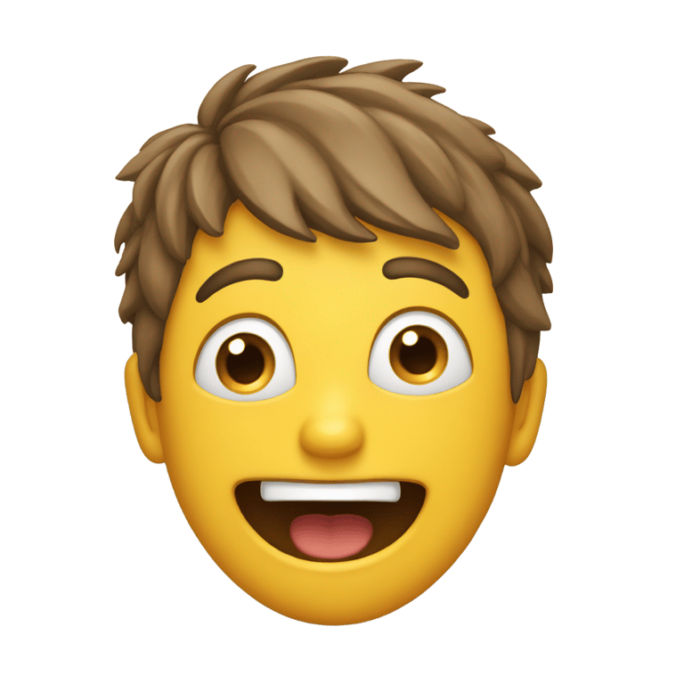 絵文字：Laughter plus shock/astonishment.