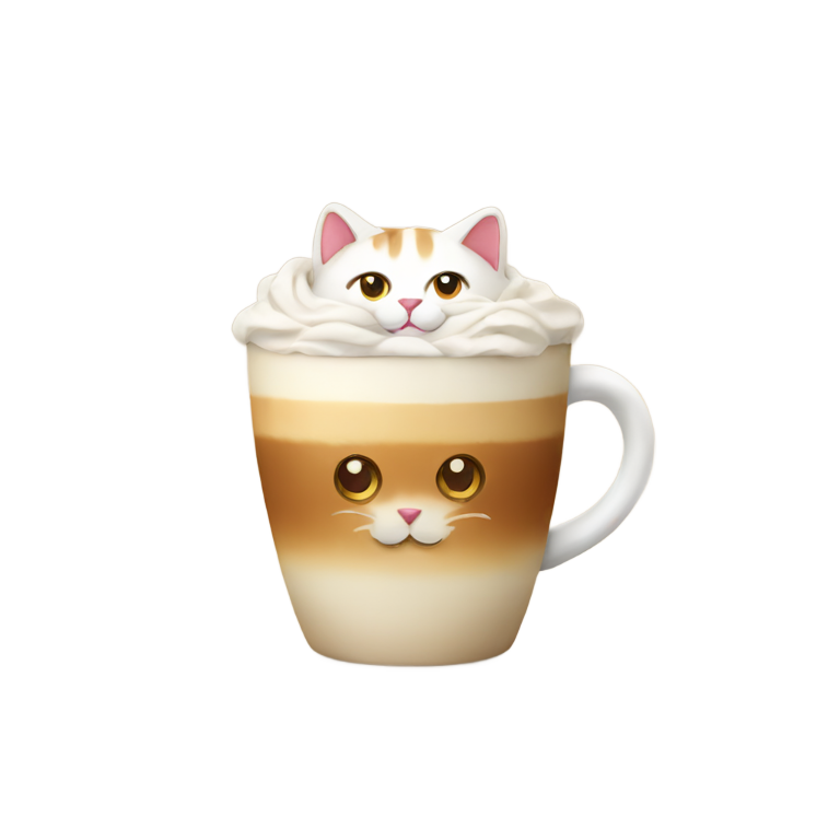 genmoji: Latte cat