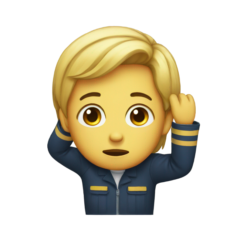 genmoji: Salute crying