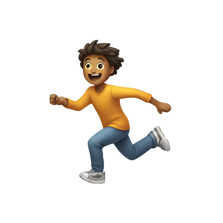 genmoji：充满活力的运动中的人