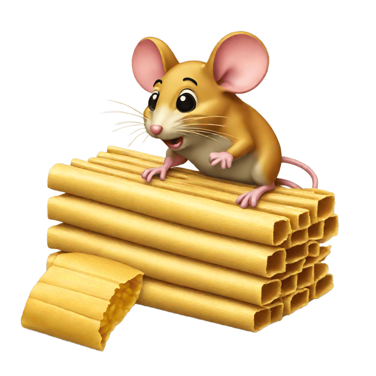 genmoji: mouse trap with a tamale