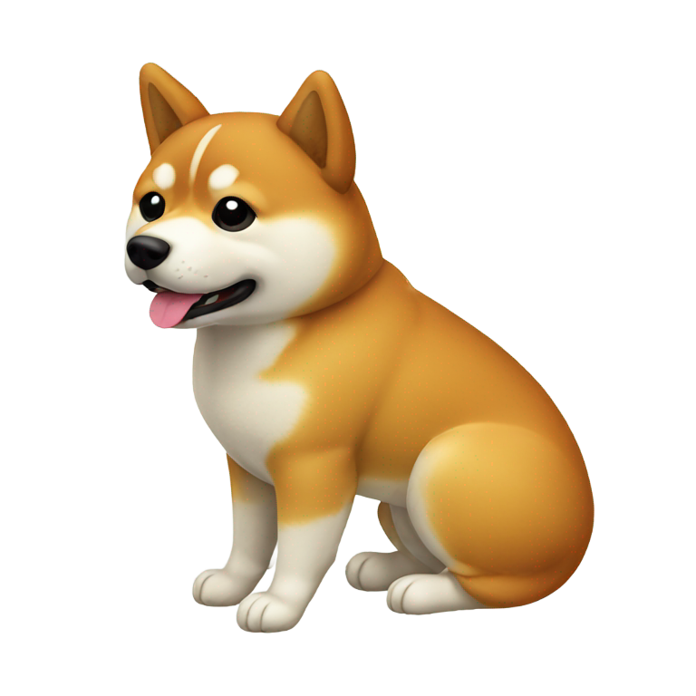 genmoji：柴犬侧视图