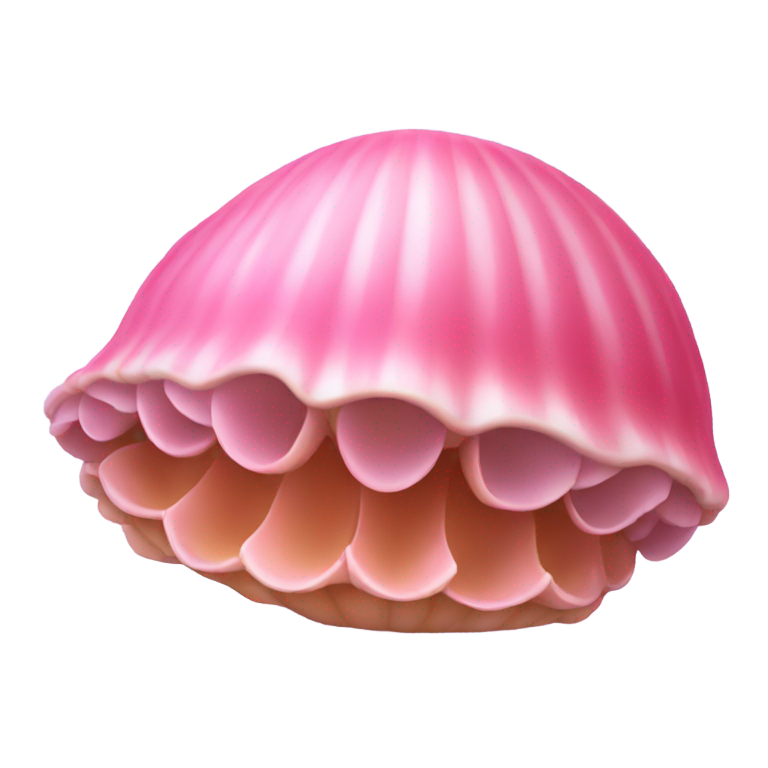 genmoji：粉色蛤蜊