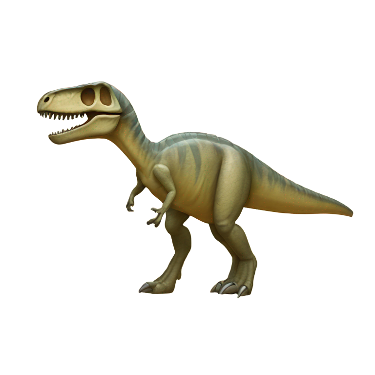 genmoji: dinosaur fossil