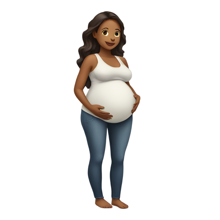genmoji: Pregnant woman