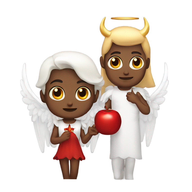 genmoji: Angel plus Devil