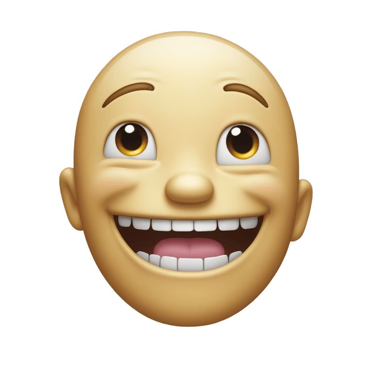 絵文字：Shriek grinning from ear to ear