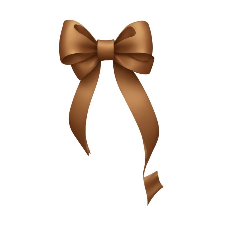 genmoji：棕色 bow