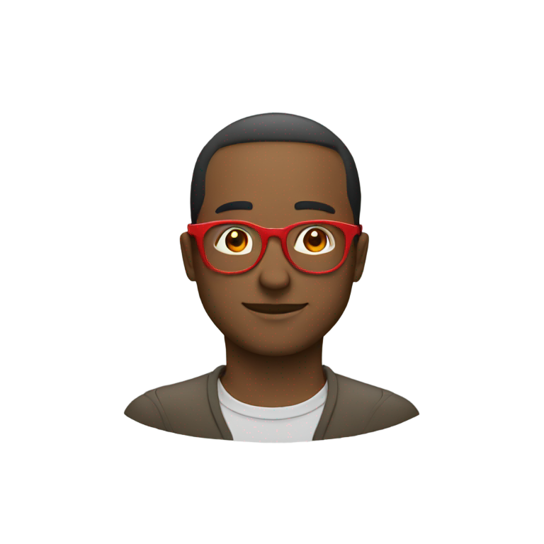 genmoji: A red  glasses