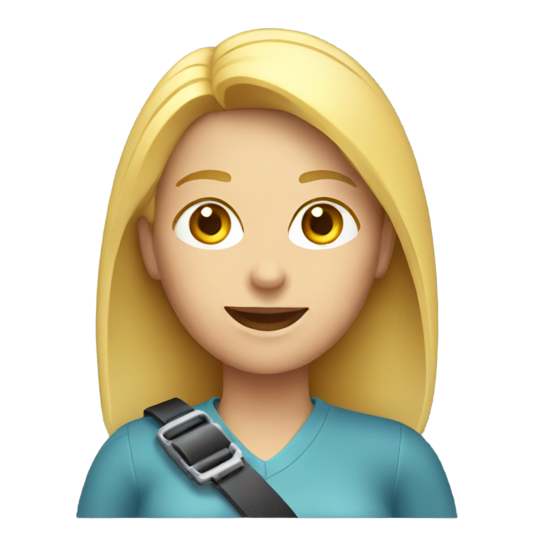 genmoji：女性司机使用安全带