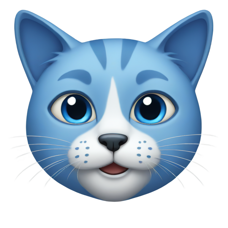 genmoji：一只蓝猫