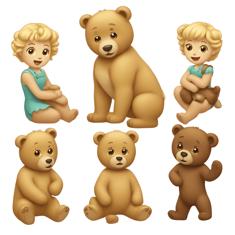 genmoji：金发女孩和三只熊