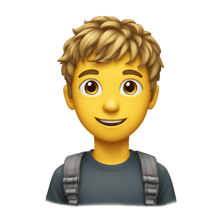絵文字：a grade 6 kid