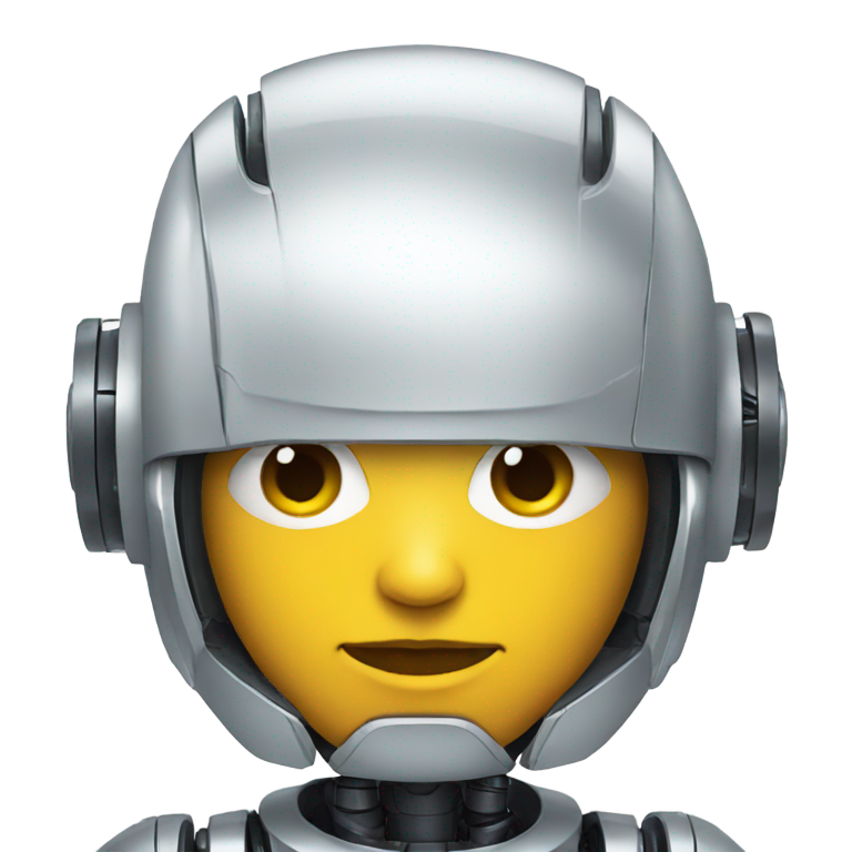 genmoji: robotic person