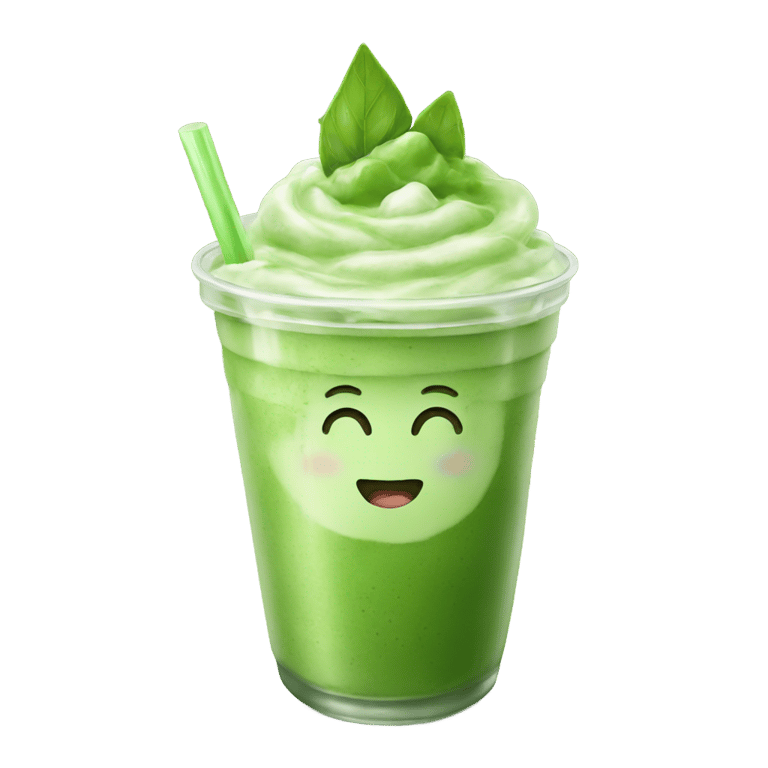 genmoji: Iced matcha latte