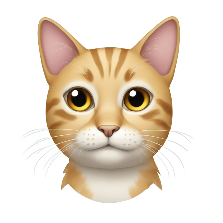 絵文字：星の代わりに目がある猫