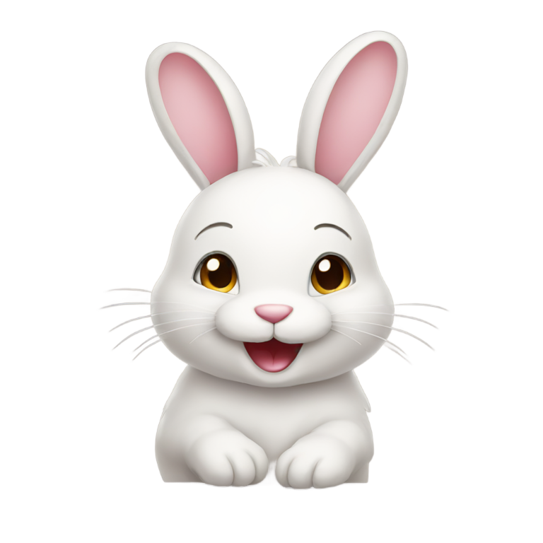 genmoji: Smiling bunny
