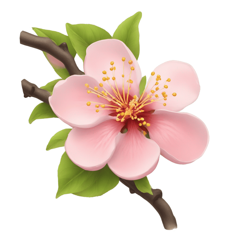 絵文字：桃の花