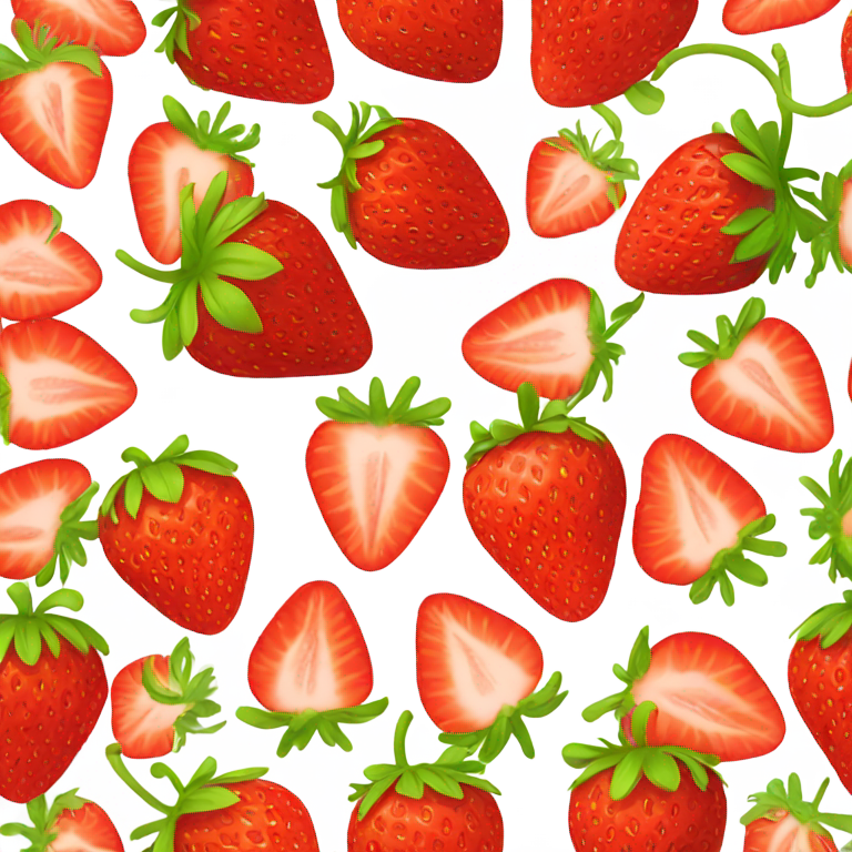 genmoji: bitten strawberry