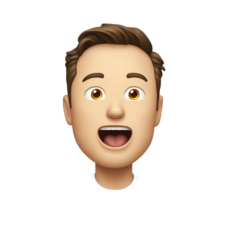 絵文字：イーロン・マスクがミューイング
