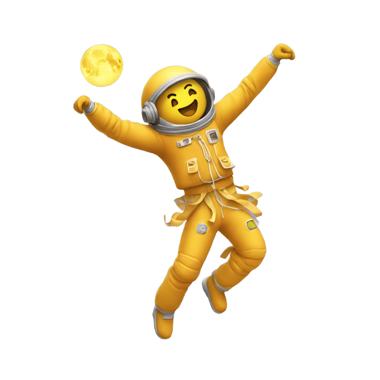 genmoji：dancing salsa on the moon
