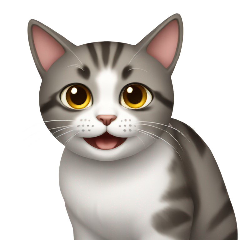 genmoji : Mème de chat qui tourne