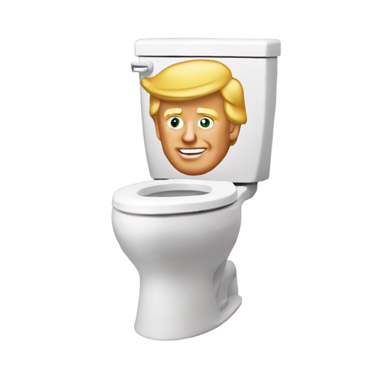 絵文字：ドナルド・トランプ スキビディ・トイレ