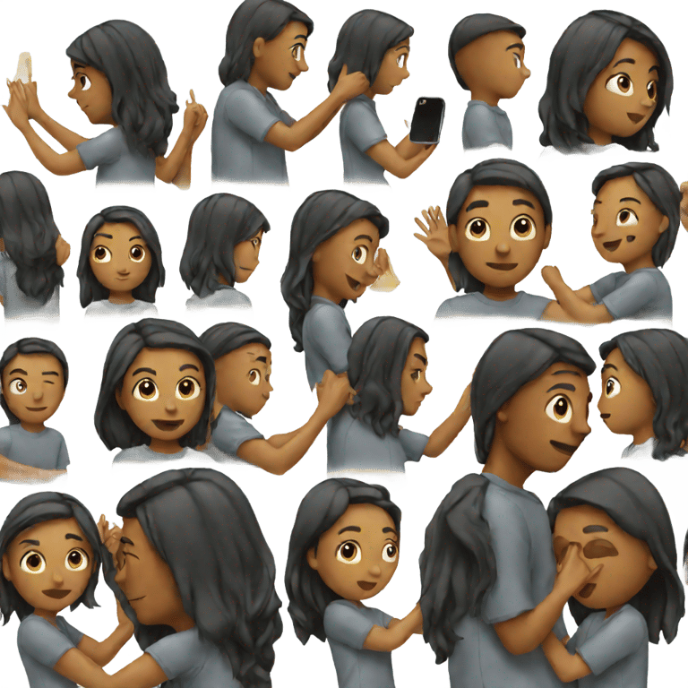 genmoji: girl getting backshots by boyfriend