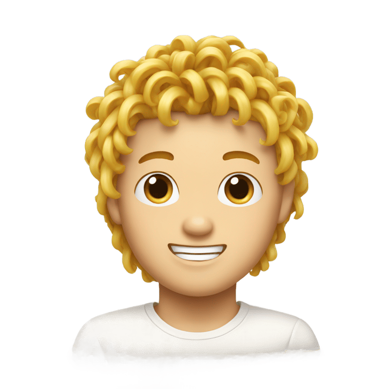 絵文字：A noodles hair boy
