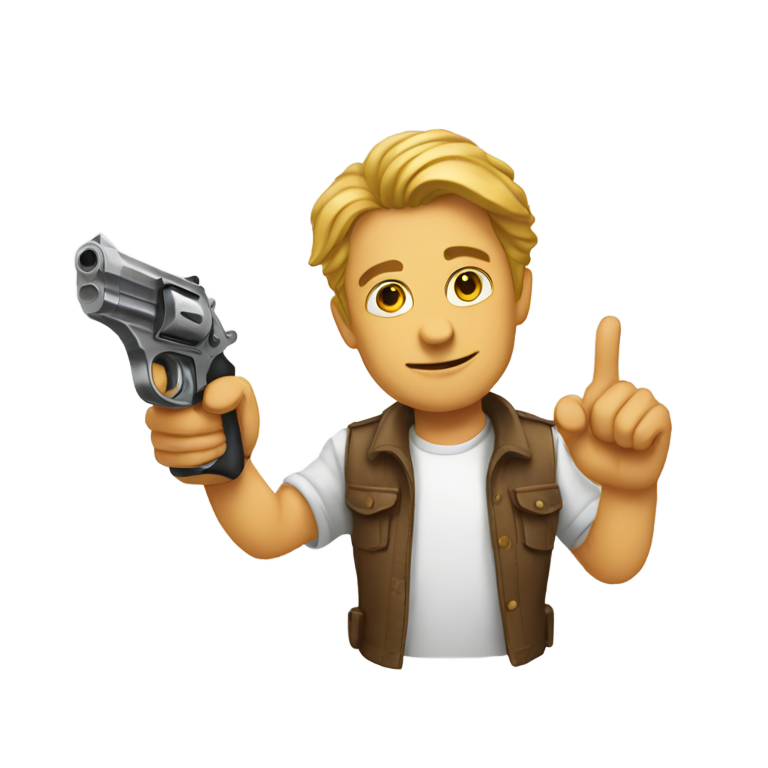 genmoji：这个表情符号「😀」拿着手枪
