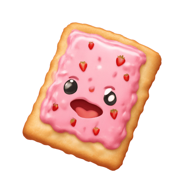 genmoji：草莓糖霜泡芙饼干