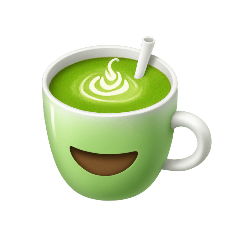 genmoji : café au matcha