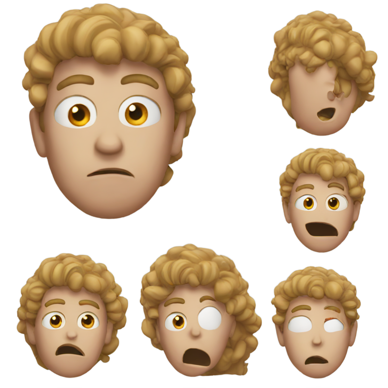 genmoji：一个惊讶的WTF男人