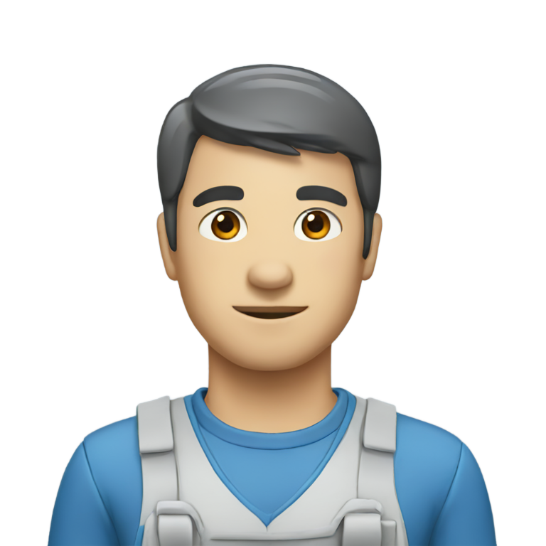 genmoji : Émoji moteur bleu