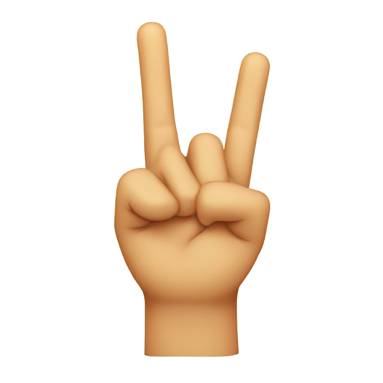 genmoji：中指竖起表情