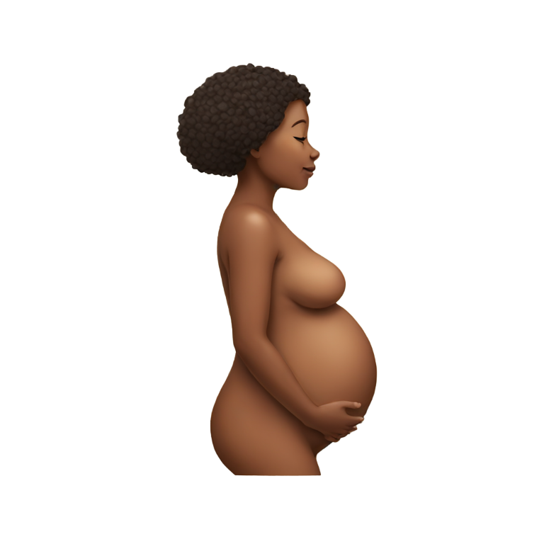 genmoji : Femme enceinte nue