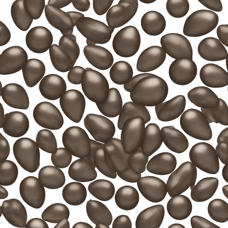 genmoji : Big dark black and brown pearl