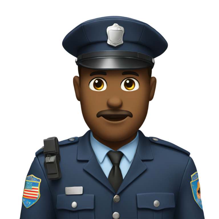genmoji：警察帅哥😘😍