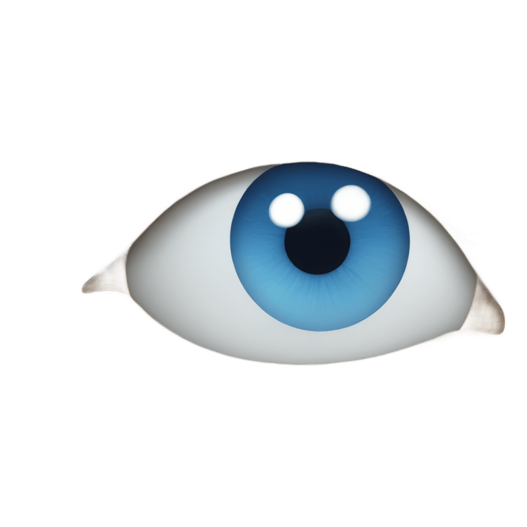 genmoji : Blue white eye