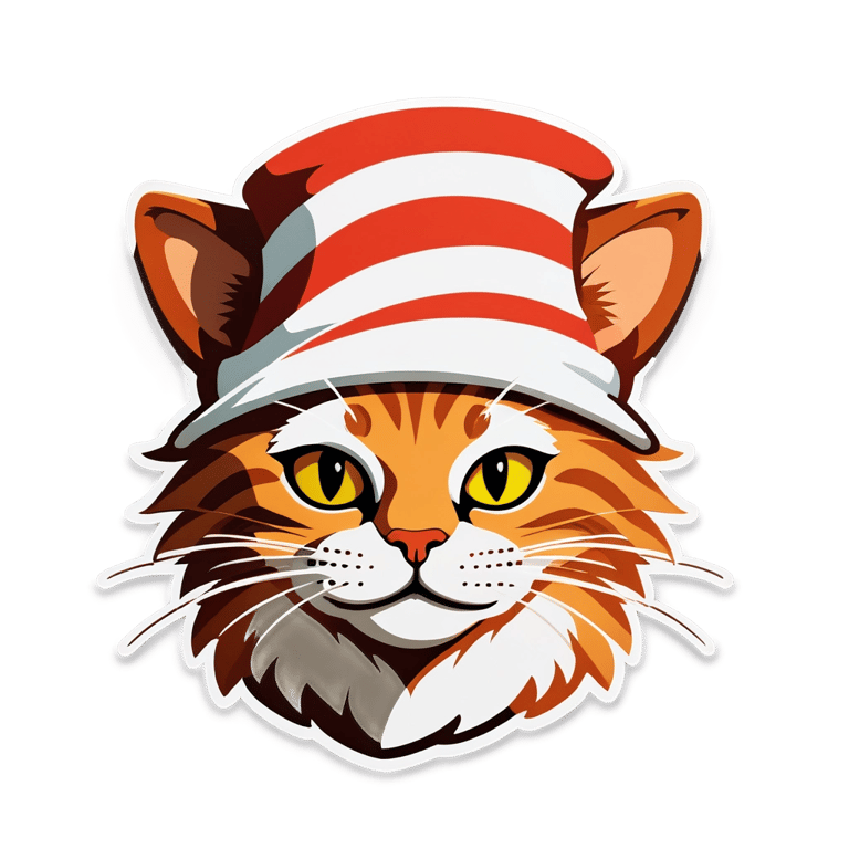 genmoji：戴帽子的猫