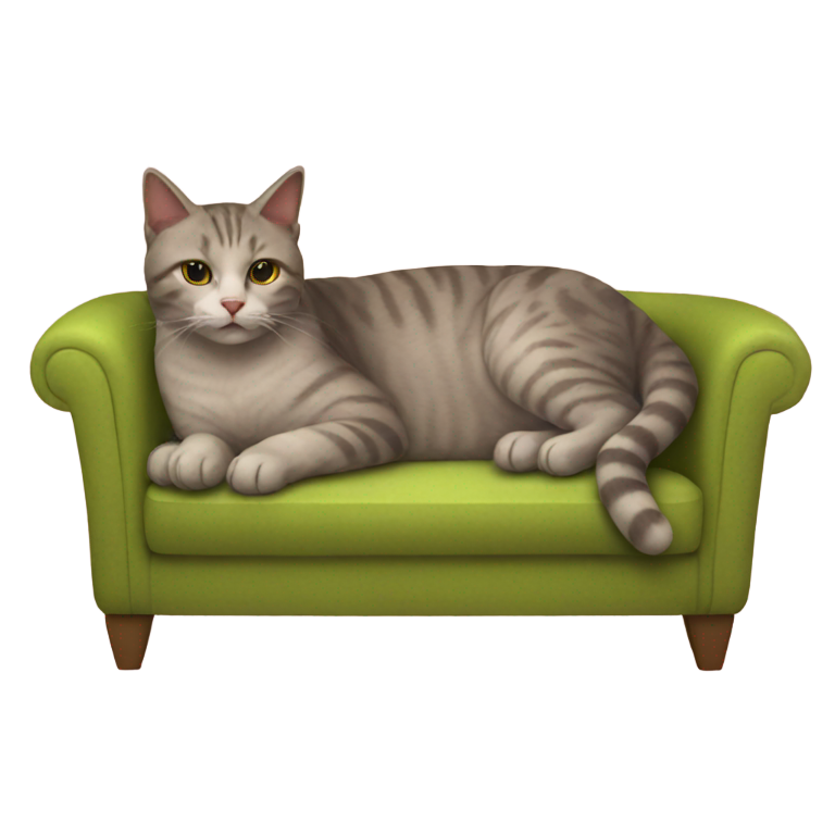 genmoji: Cat sofa