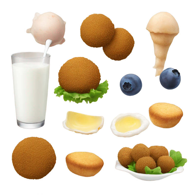 genmoji：鹰嘴豆泥、蓝莓、牛奶、牡蛎、骨头