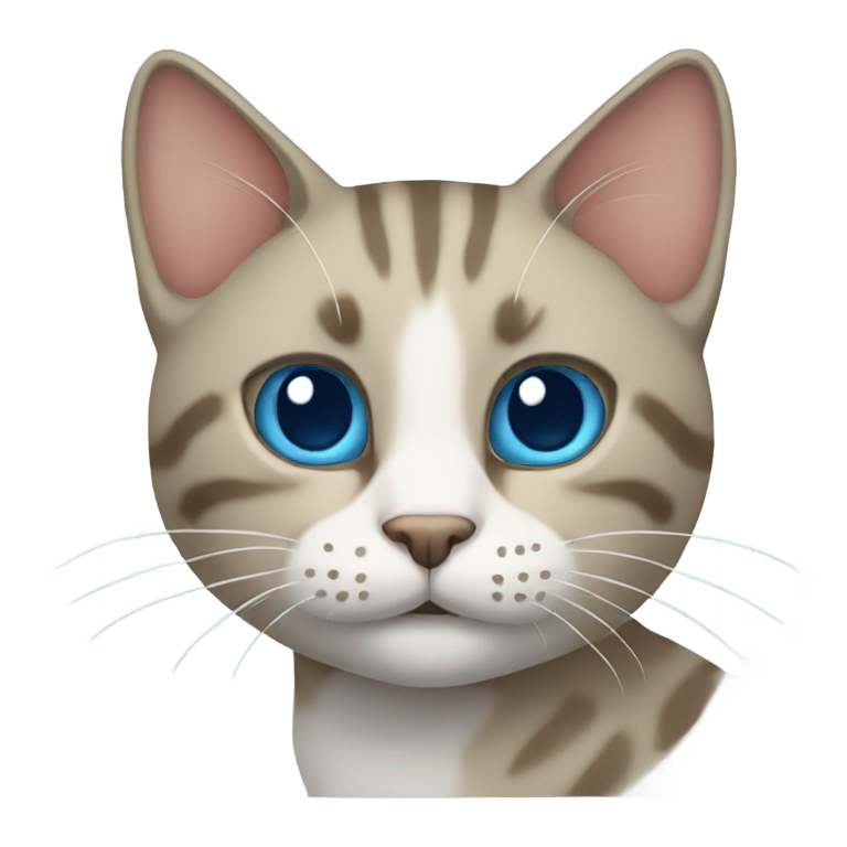 genmoji：蓝色滑板猫