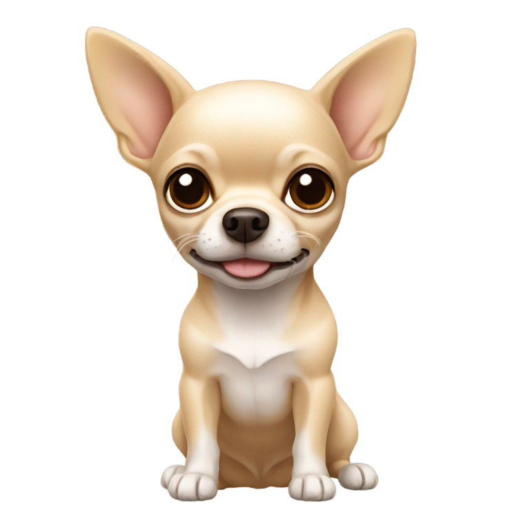 genmoji：奇异果奶油色吉娃娃