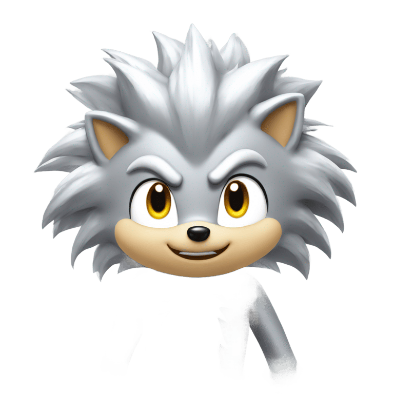 絵文字：Silver the hedgehog